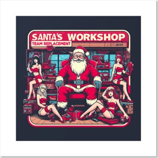 Santa's Workshop Team Replacement Posters and Art